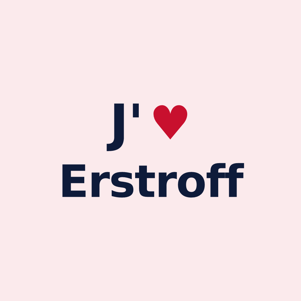 Magnet personnalisé Erstroff — design J'aime Erstroff