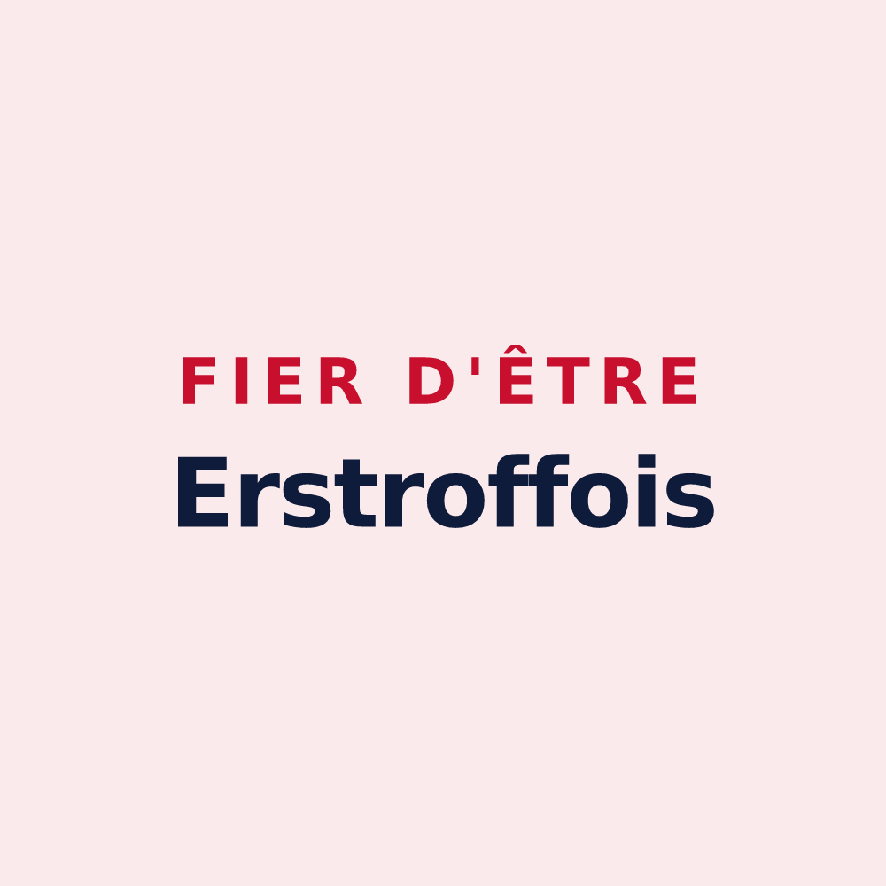 Magnet « Fier d'être Erstroffois » — design pour Erstroff