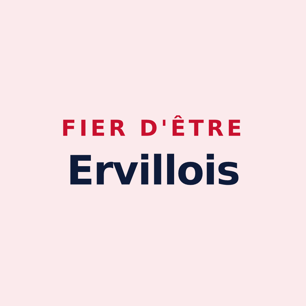 Magnet « Fier d'être Ervillois » — design pour Ervillers