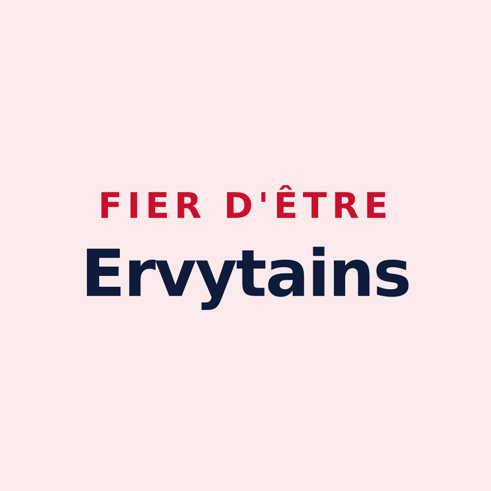 Magnet « Fier d'être Ervytains » — design pour Ervy-le-Châtel