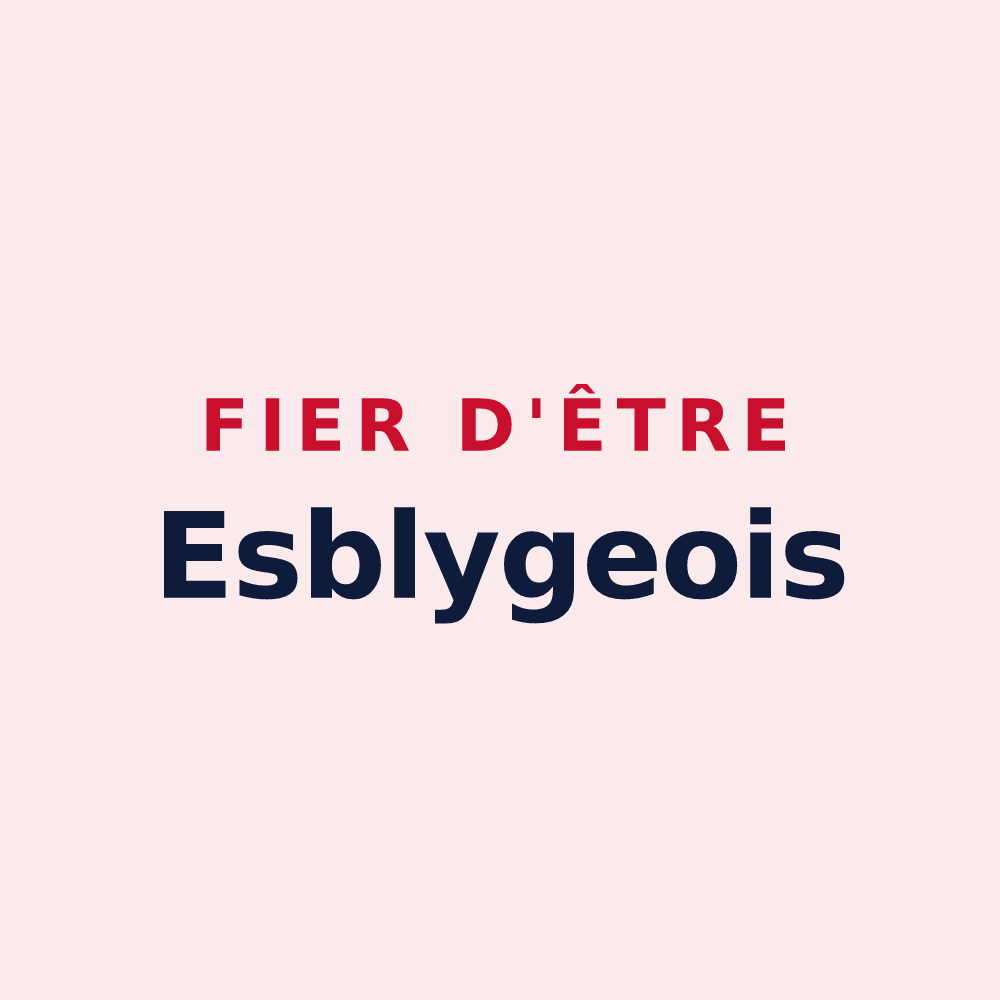 Magnet « Fier d'être Esblygeois » — design pour Esbly