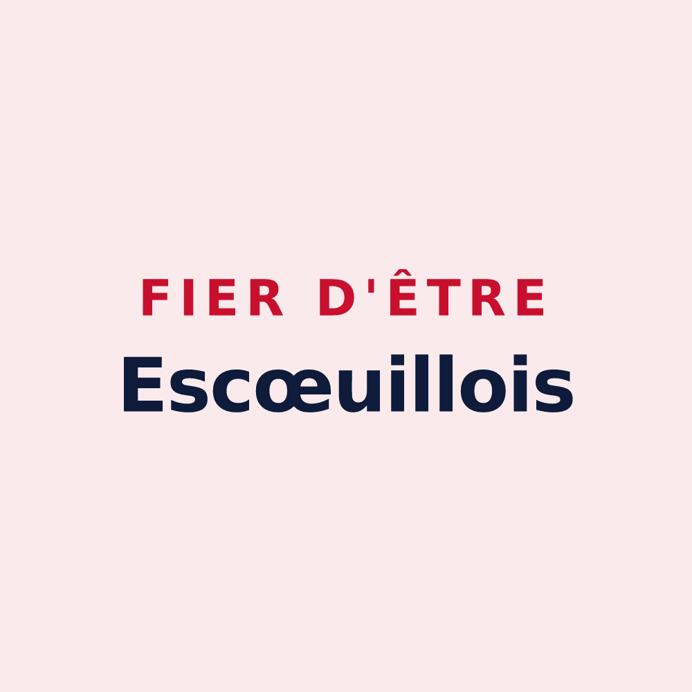 Magnet « Fier d'être Escœuillois » — design pour Escœuilles