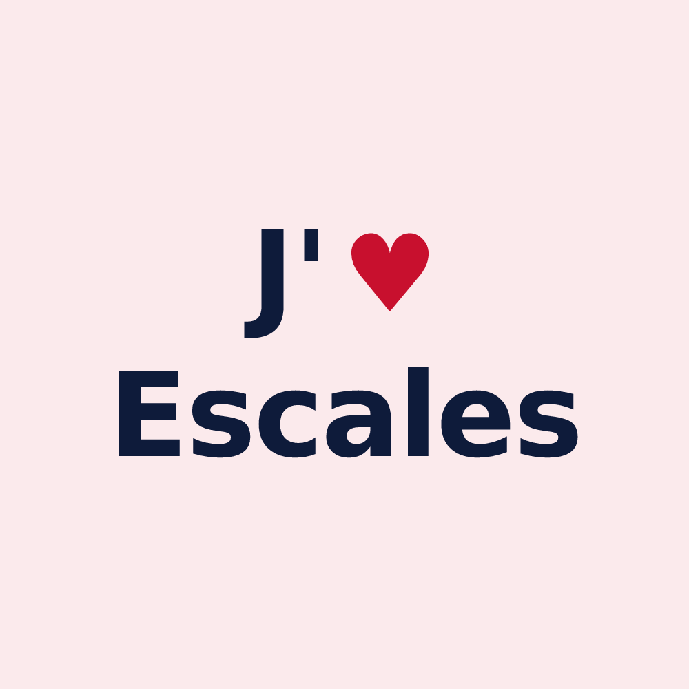 Magnet personnalisé Escales — design J'aime Escales