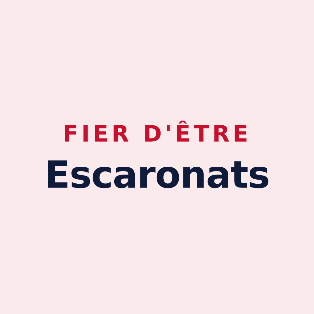 Magnet « Fier d'être Escaronats » — design pour Escaro