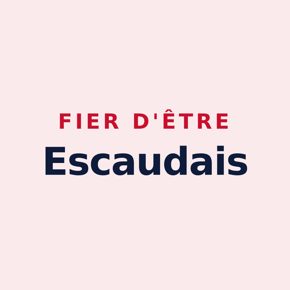Magnet « Fier d'être Escaudais » — design pour Escaudes