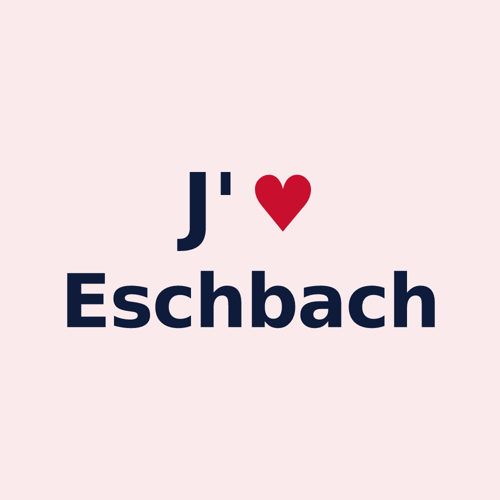Magnet personnalisé Eschbach — design J'aime Eschbach