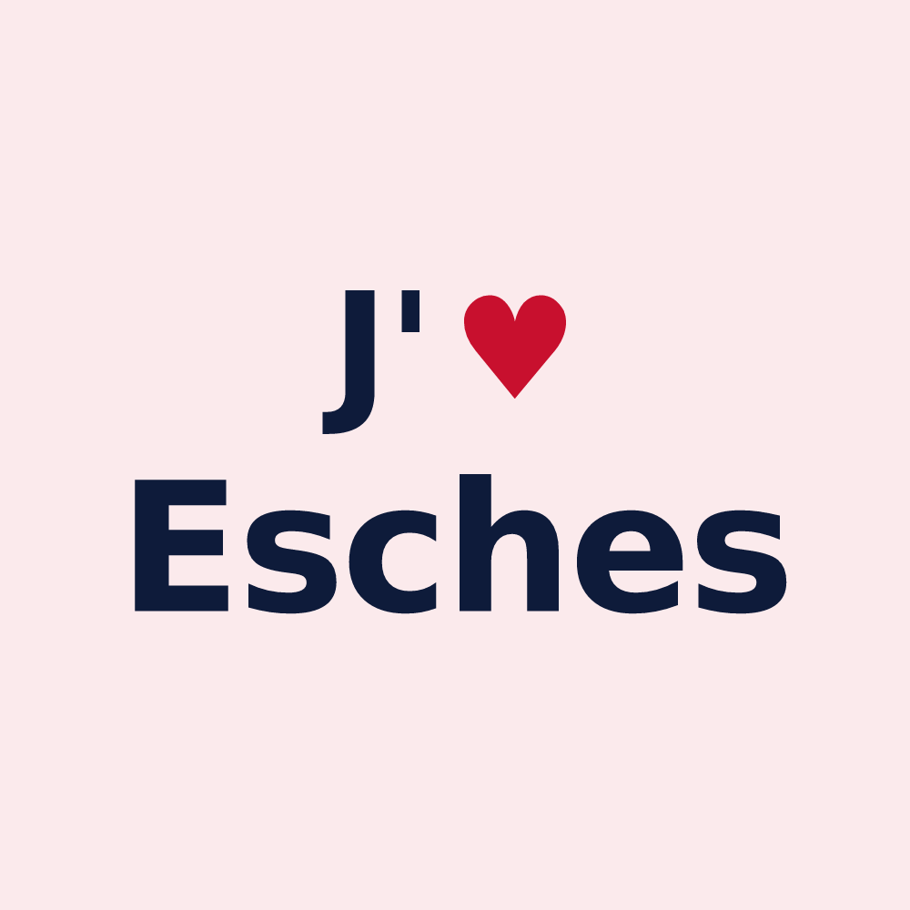 Magnet personnalisé Esches — design J'aime Esches