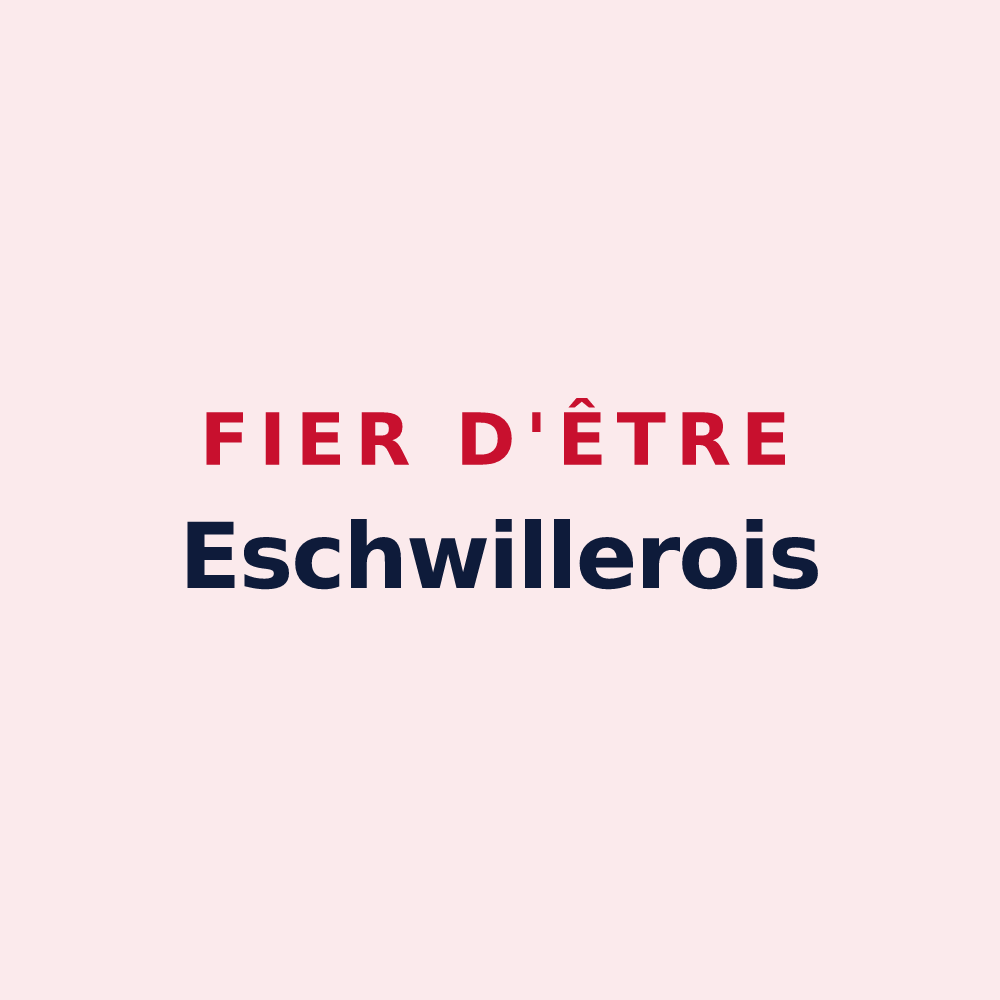 Magnet « Fier d'être Eschwillerois » — design pour Eschwiller