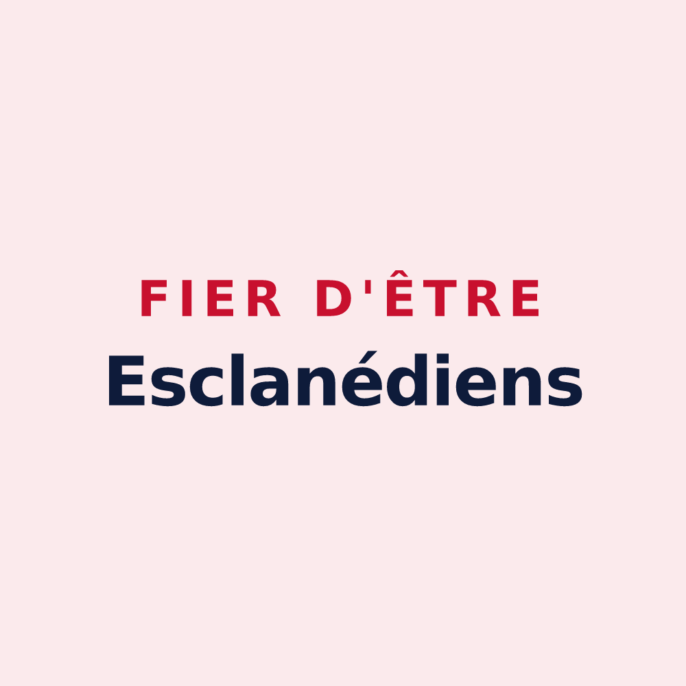 Magnet « Fier d'être Esclanédiens » — design pour Esclanèdes