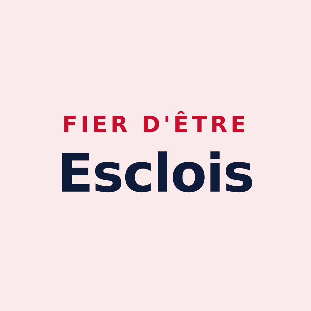 Magnet « Fier d'être Esclois » — design pour Escles-Saint-Pierre
