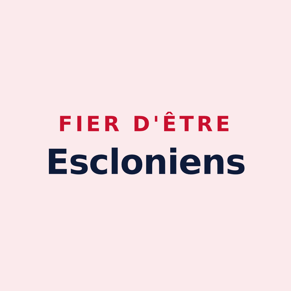 Magnet « Fier d'être Escloniens » — design pour Escles