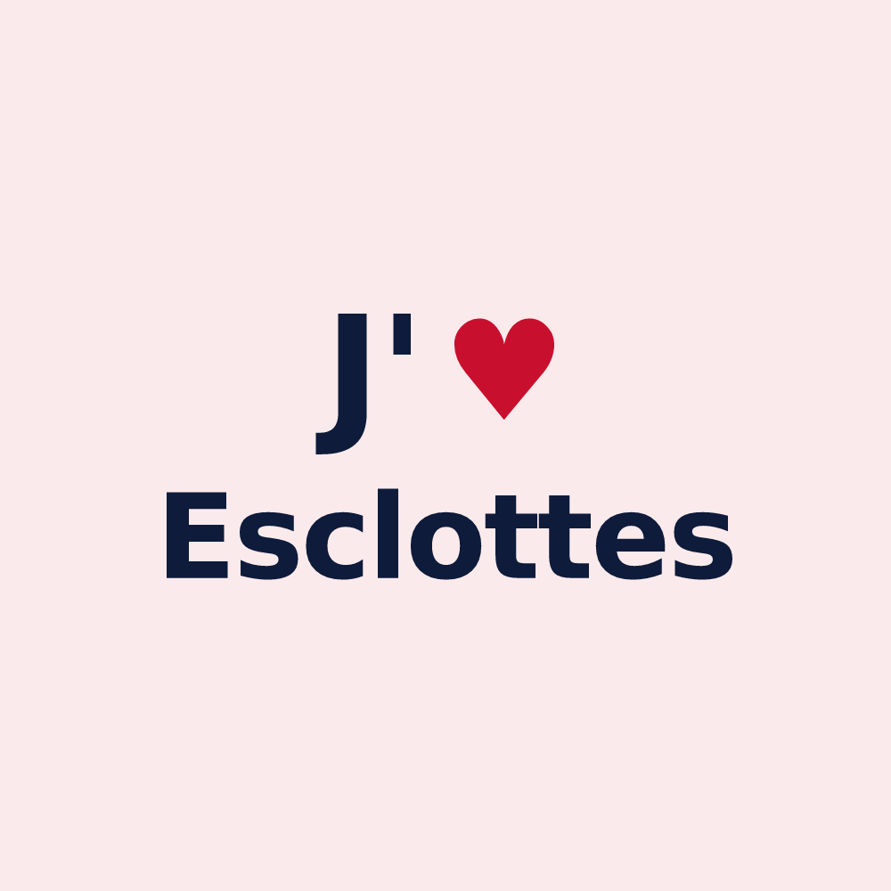 Magnet personnalisé Esclottes — design J'aime Esclottes