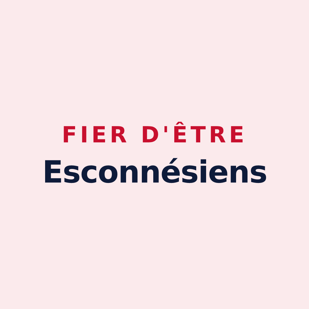 Magnet « Fier d'être Esconnésiens » — design pour Esconnets