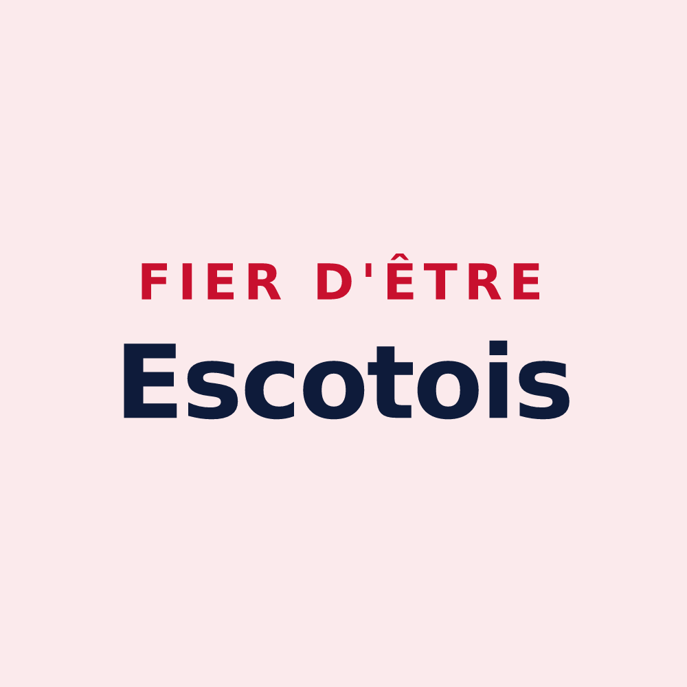 Magnet « Fier d'être Escotois » — design pour Escots