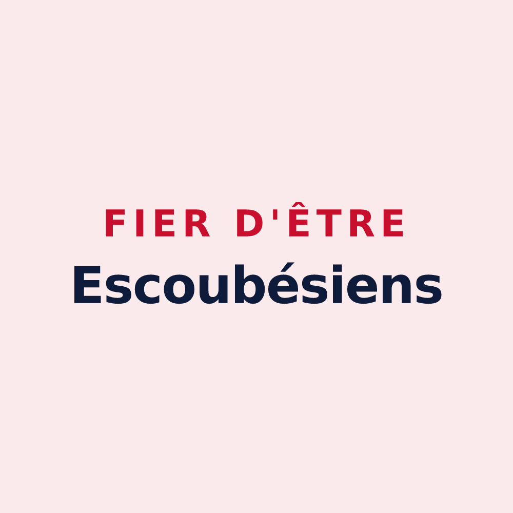 Magnet « Fier d'être Escoubésiens » — design pour Escoubès-Pouts