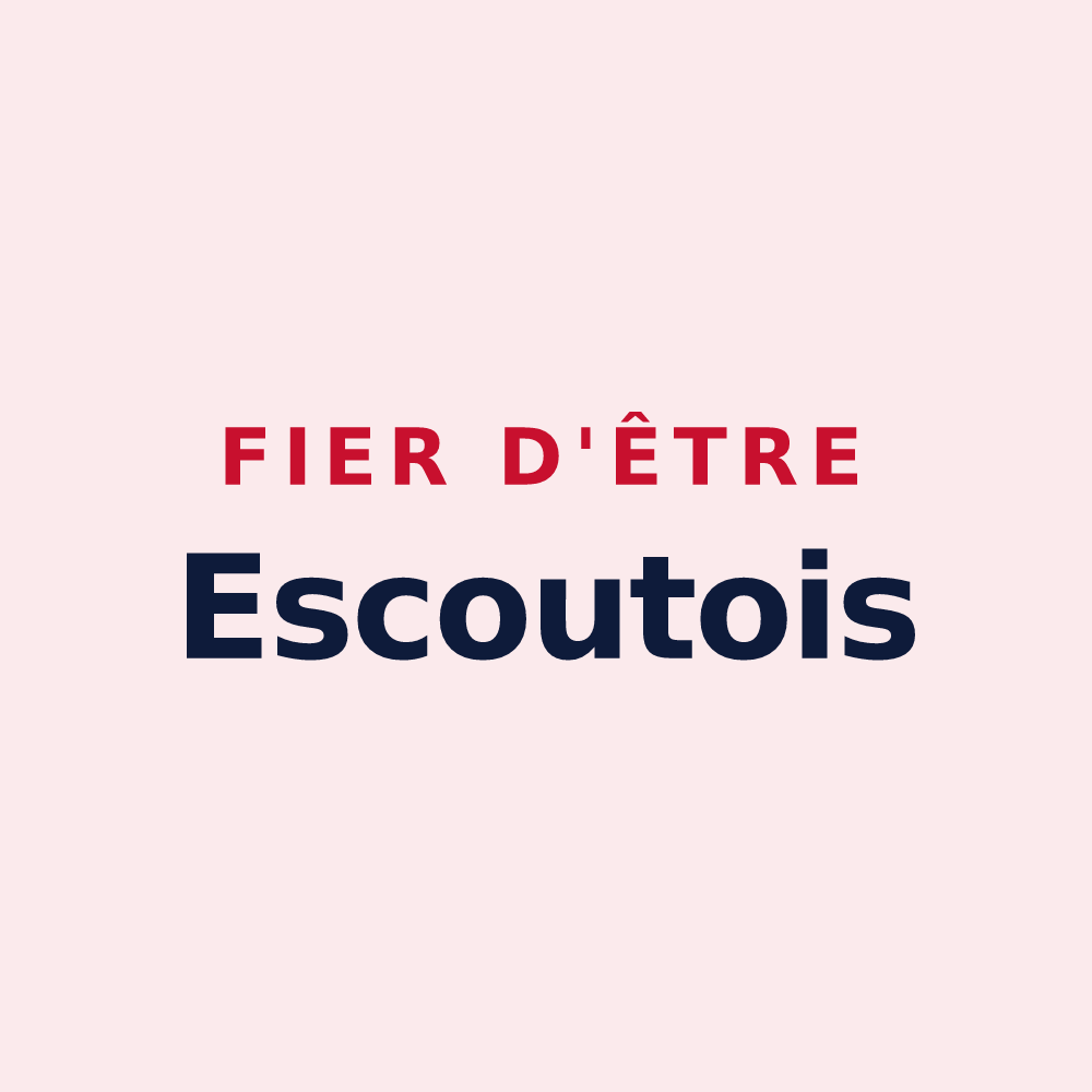 Magnet « Fier d'être Escoutois » — design pour Escoutoux