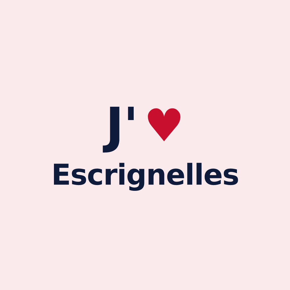 Magnet personnalisé Escrignelles — design J'aime Escrignelles