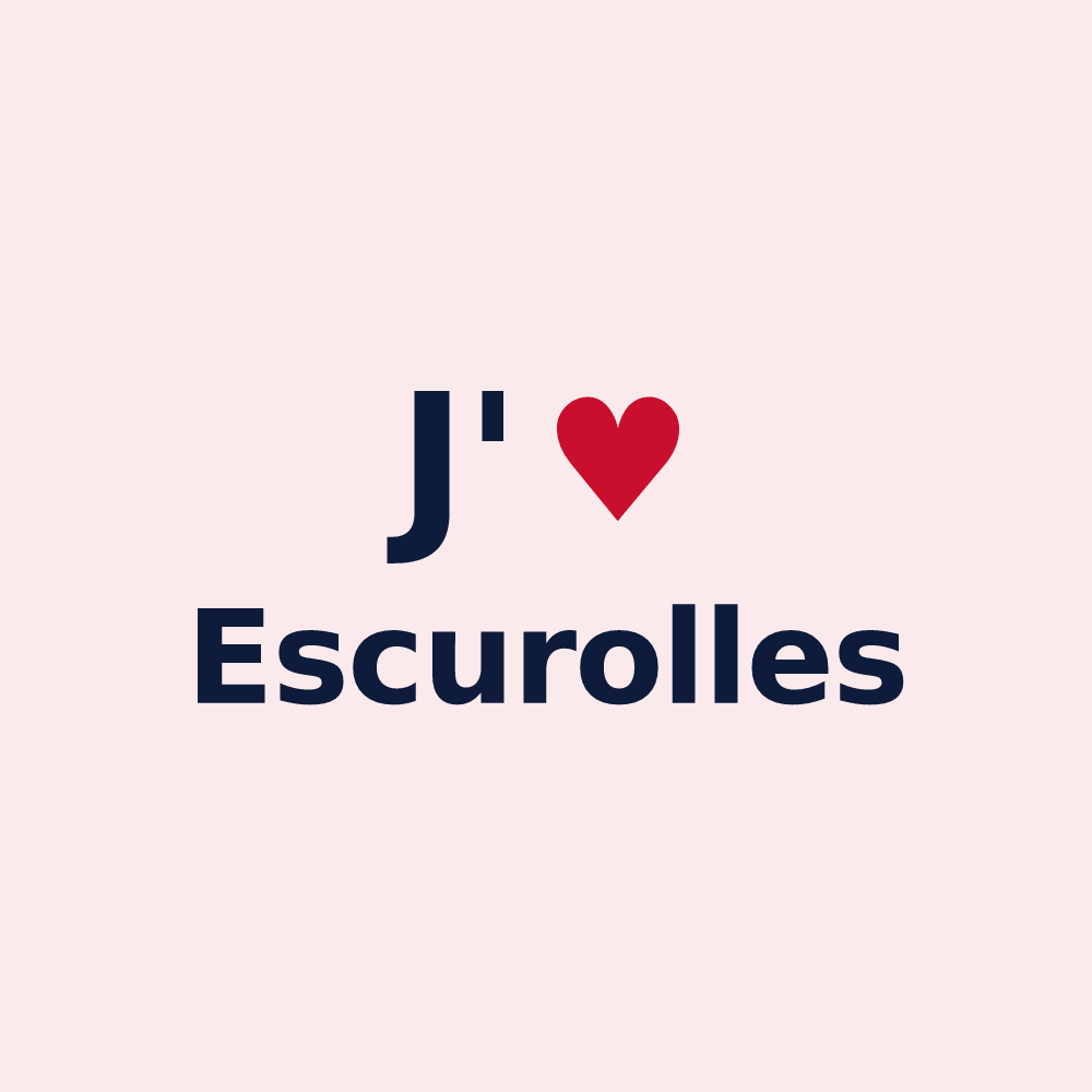 Magnet personnalisé Escurolles — design J'aime Escurolles