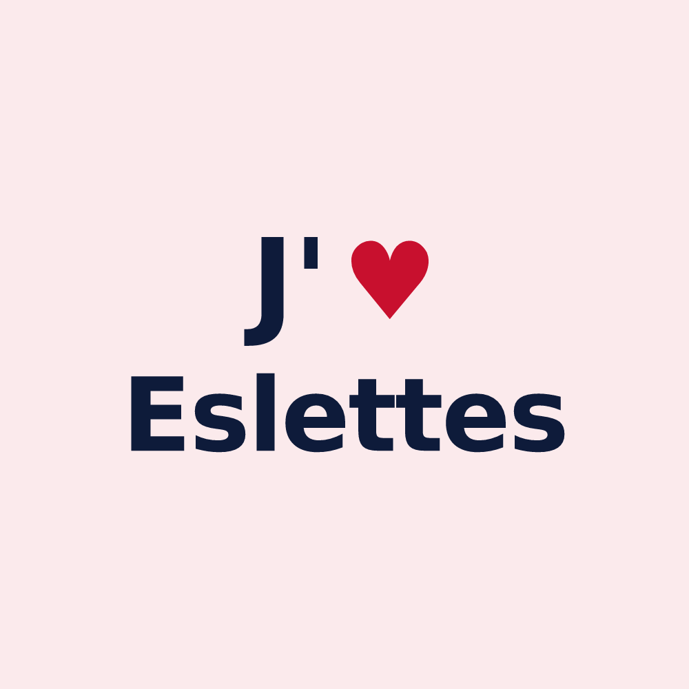 Magnet personnalisé Eslettes — design J'aime Eslettes