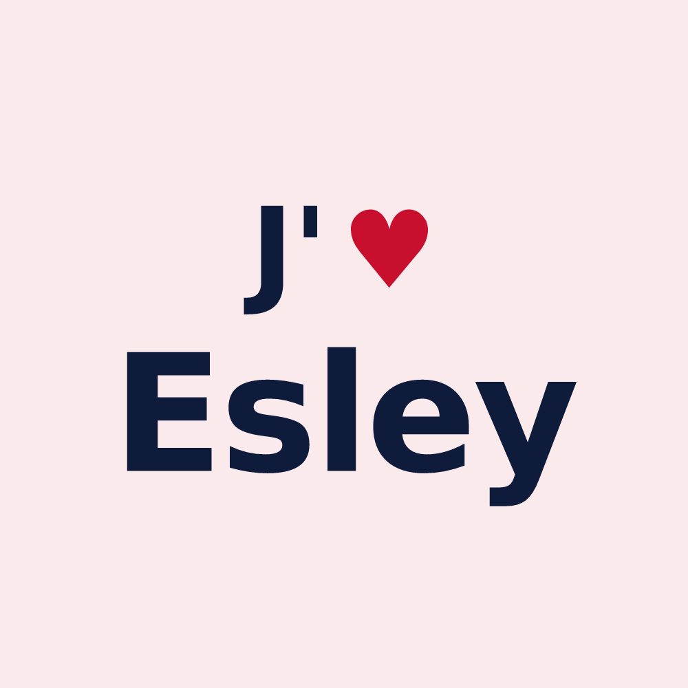 Magnet personnalisé Esley — design J'aime Esley