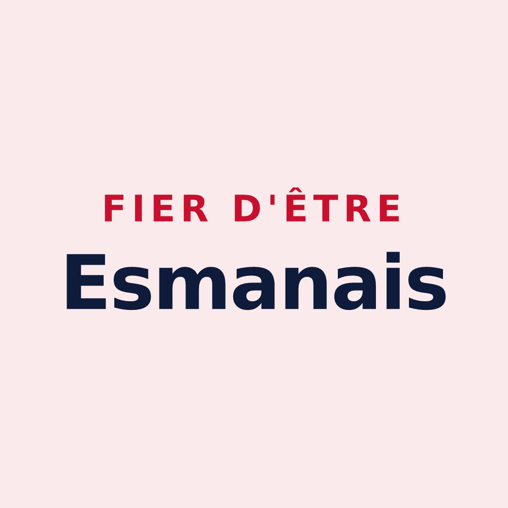 Magnet « Fier d'être Esmanais » — design pour Esmans