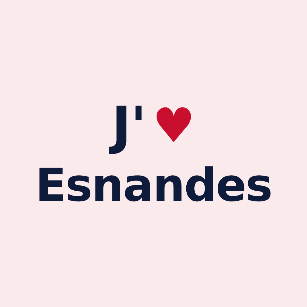 Magnet personnalisé Esnandes — design J'aime Esnandes