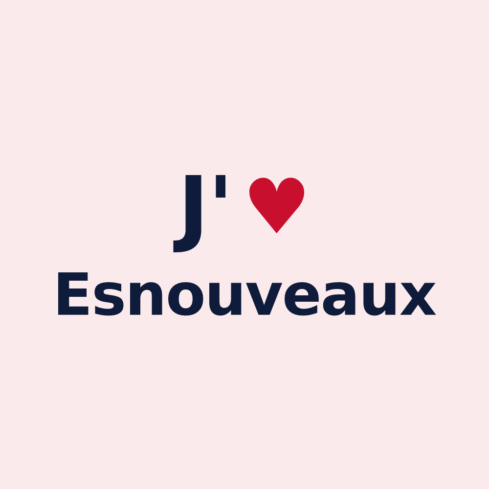 Magnet personnalisé Esnouveaux — design J'aime Esnouveaux