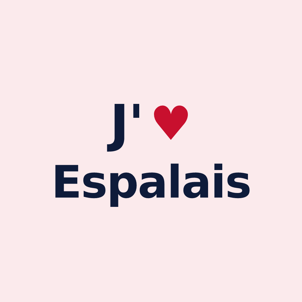 Magnet personnalisé Espalais — design J'aime Espalais