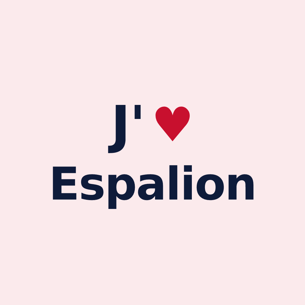Magnet personnalisé Espalion — design J'aime Espalion