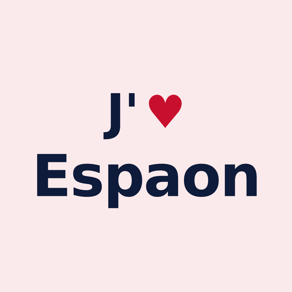 Magnet personnalisé Espaon — design J'aime Espaon