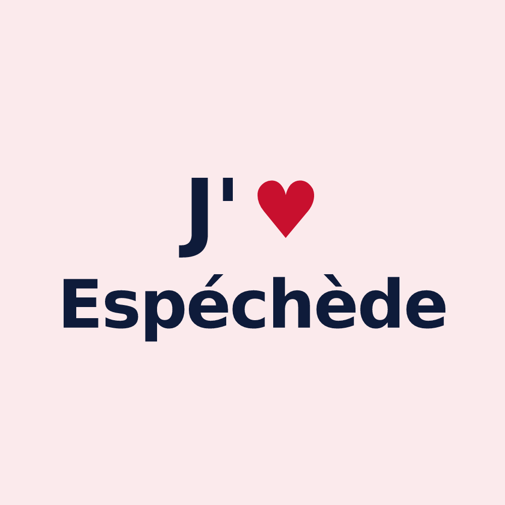 Magnet personnalisé Espéchède — design J'aime Espéchède