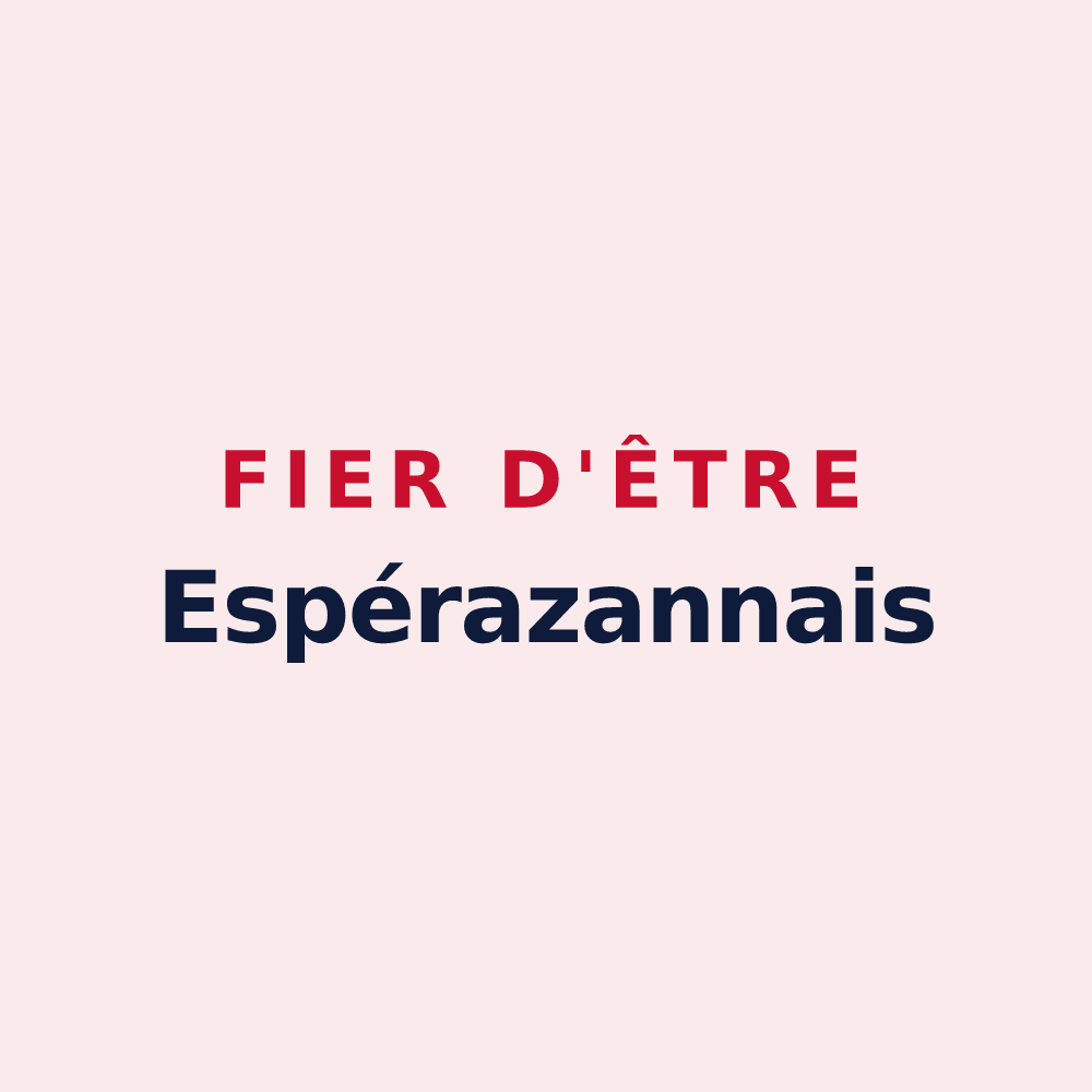 Magnet « Fier d'être Espérazannais » — design pour Espéraza