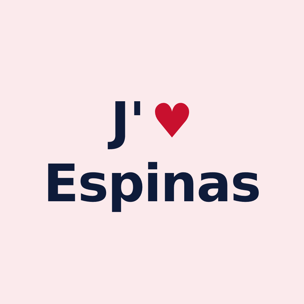 Magnet personnalisé Espinas — design J'aime Espinas