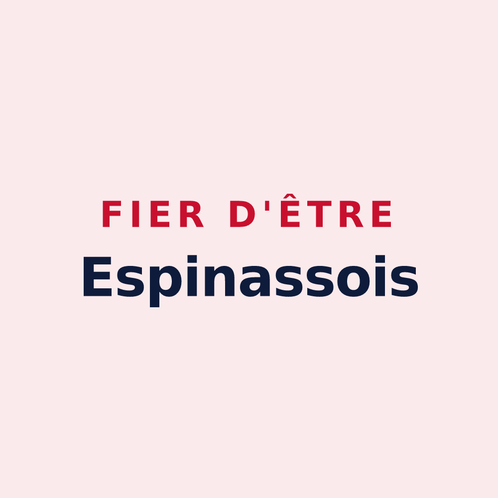 Magnet « Fier d'être Espinassois » — design pour Espinasse-Vozelle