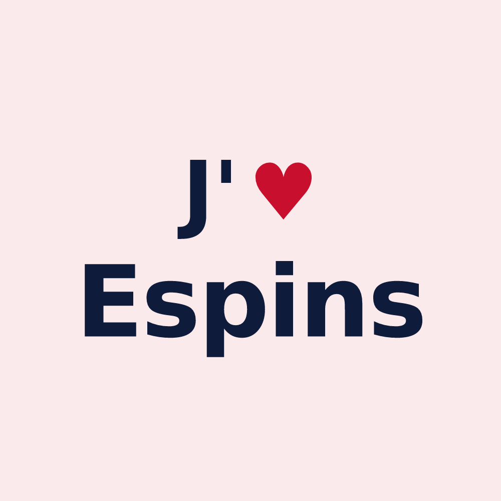 Magnet personnalisé Espins — design J'aime Espins