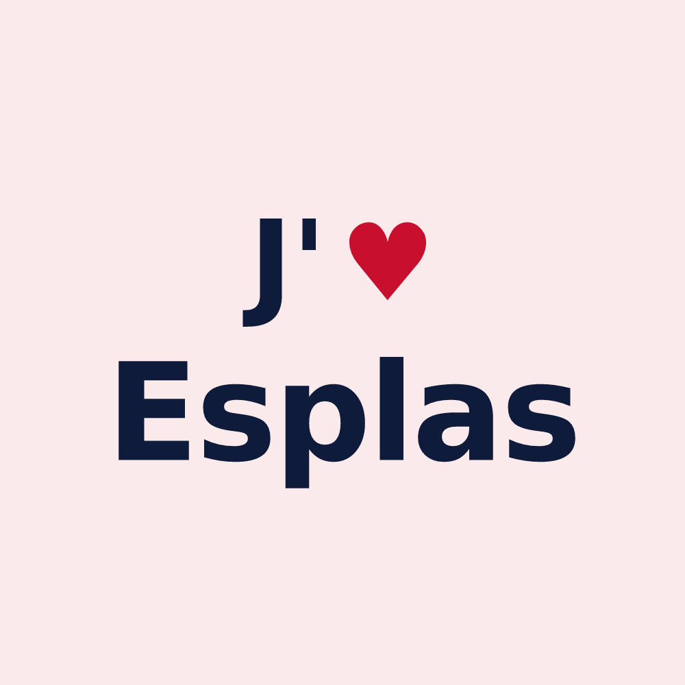 Magnet personnalisé Esplas — design J'aime Esplas