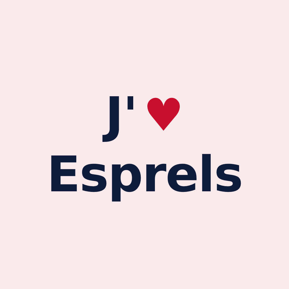 Magnet personnalisé Esprels — design J'aime Esprels