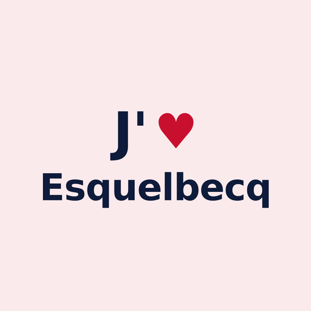 Magnet personnalisé Esquelbecq — design J'aime Esquelbecq