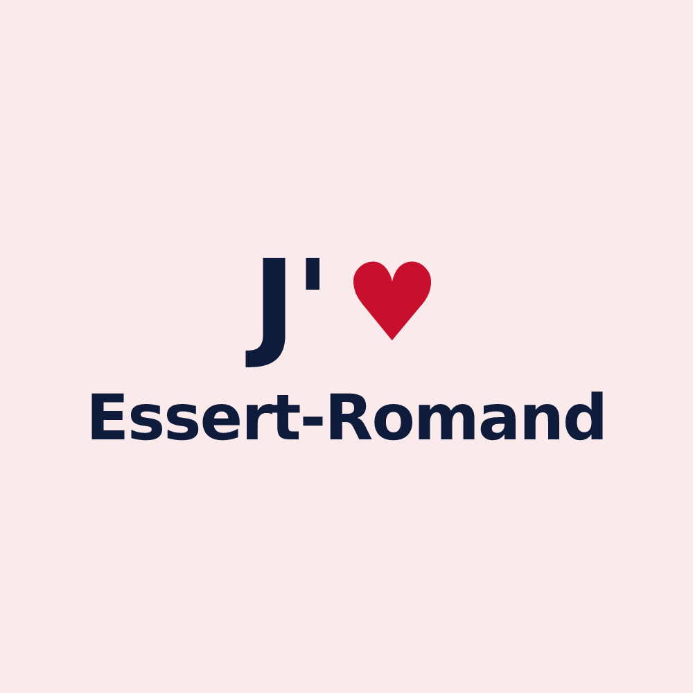 Magnet personnalisé Essert-Romand — design J'aime Essert-Romand