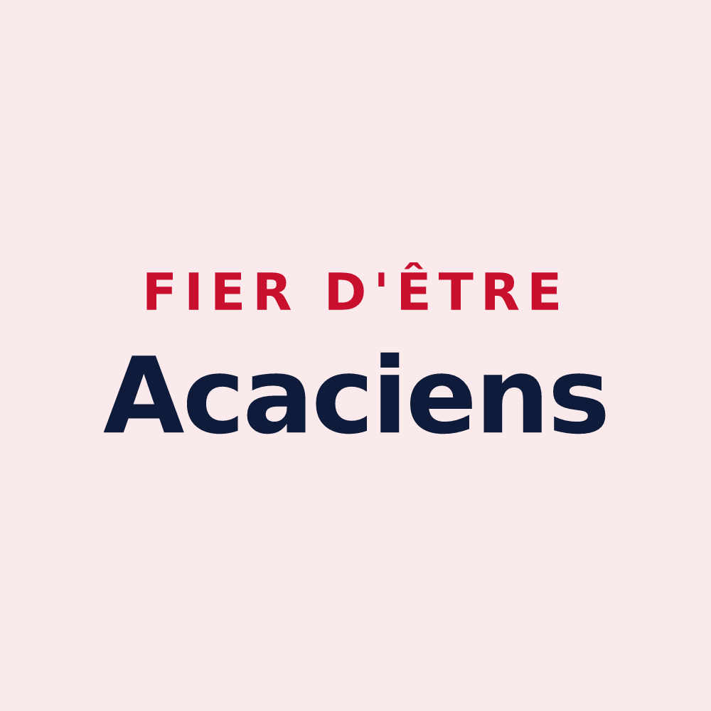Magnet « Fier d'être Acaciens » — design pour Essey-et-Maizerais