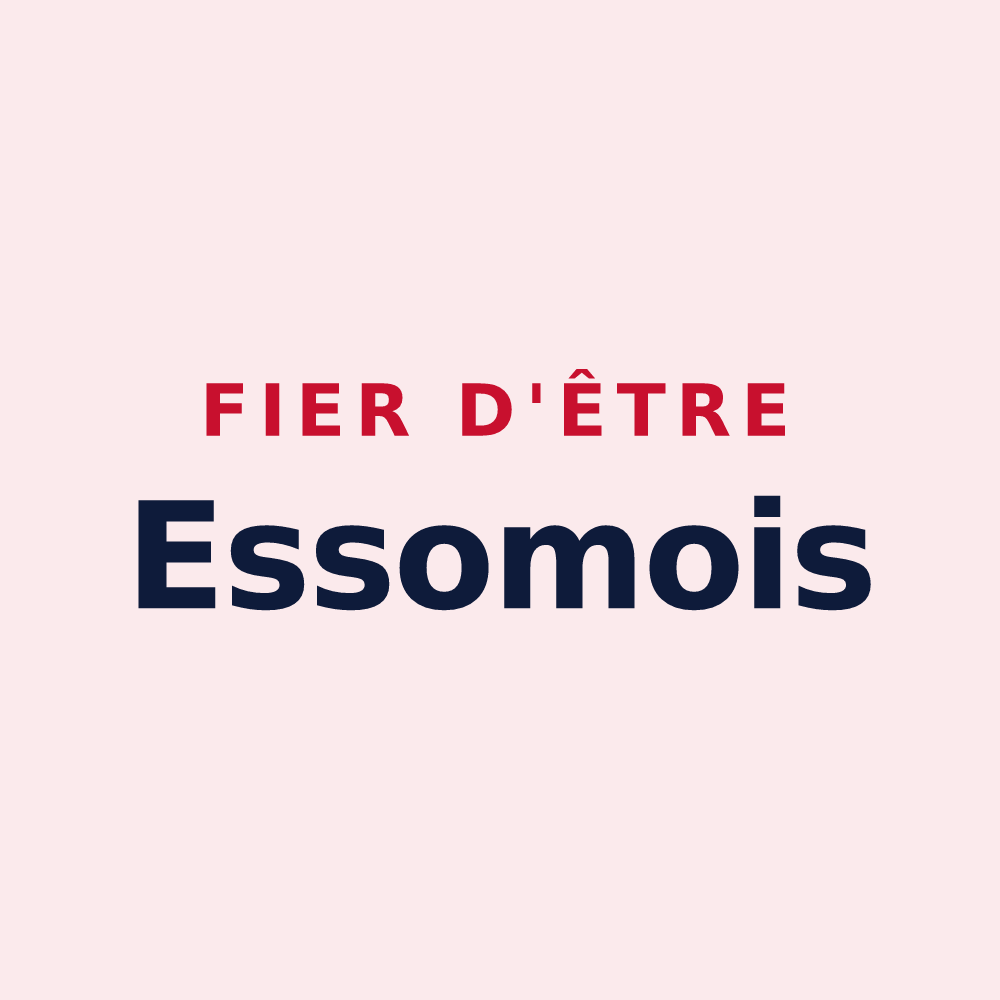 Magnet « Fier d'être Essomois » — design pour Essômes-sur-Marne