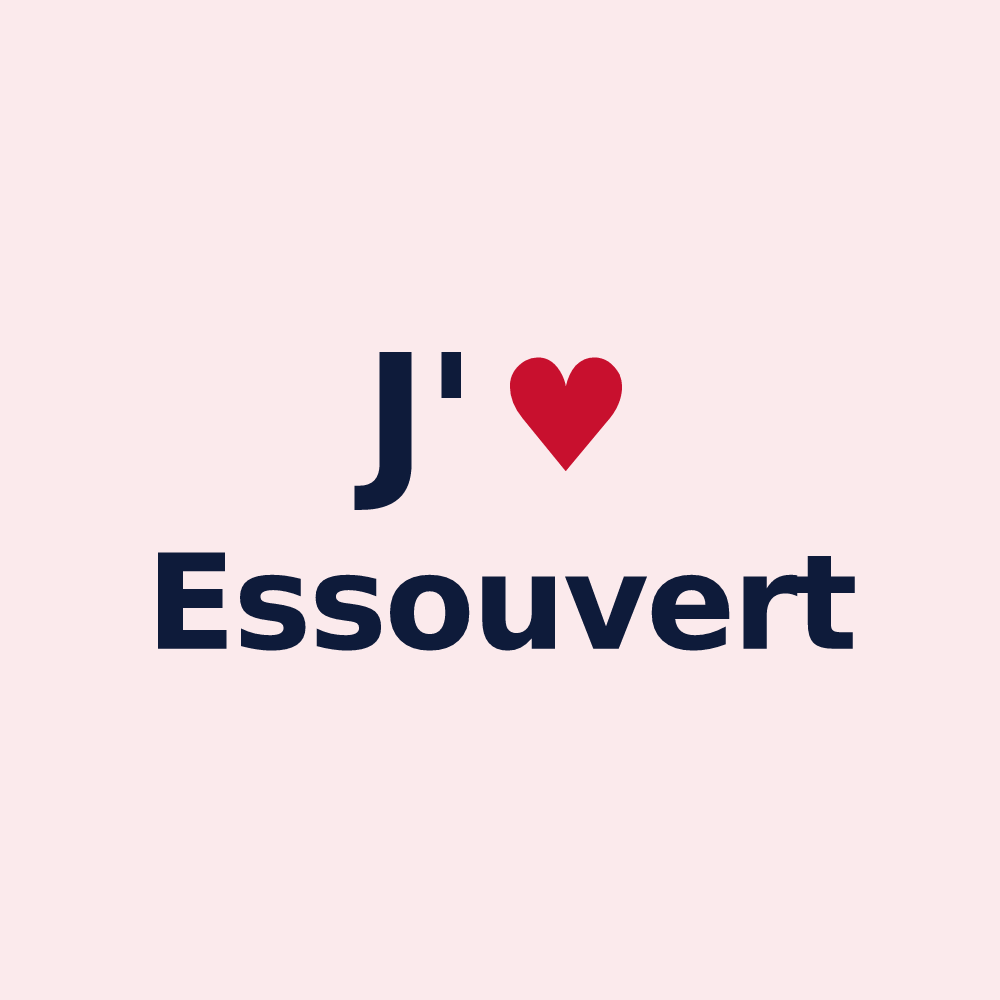 Magnet personnalisé Essouvert — design J'aime Essouvert