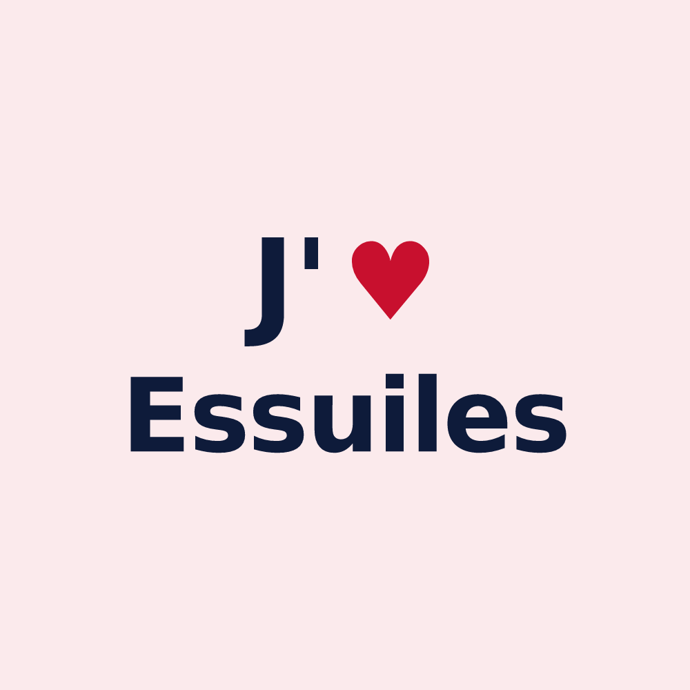 Magnet personnalisé Essuiles — design J'aime Essuiles