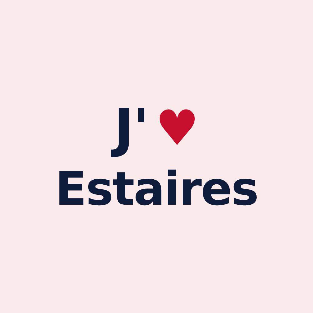 Magnet personnalisé Estaires — design J'aime Estaires