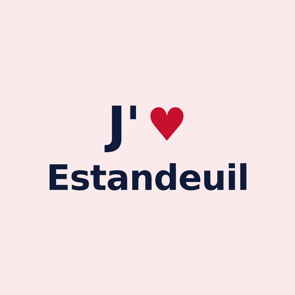 Magnet personnalisé Estandeuil — design J'aime Estandeuil