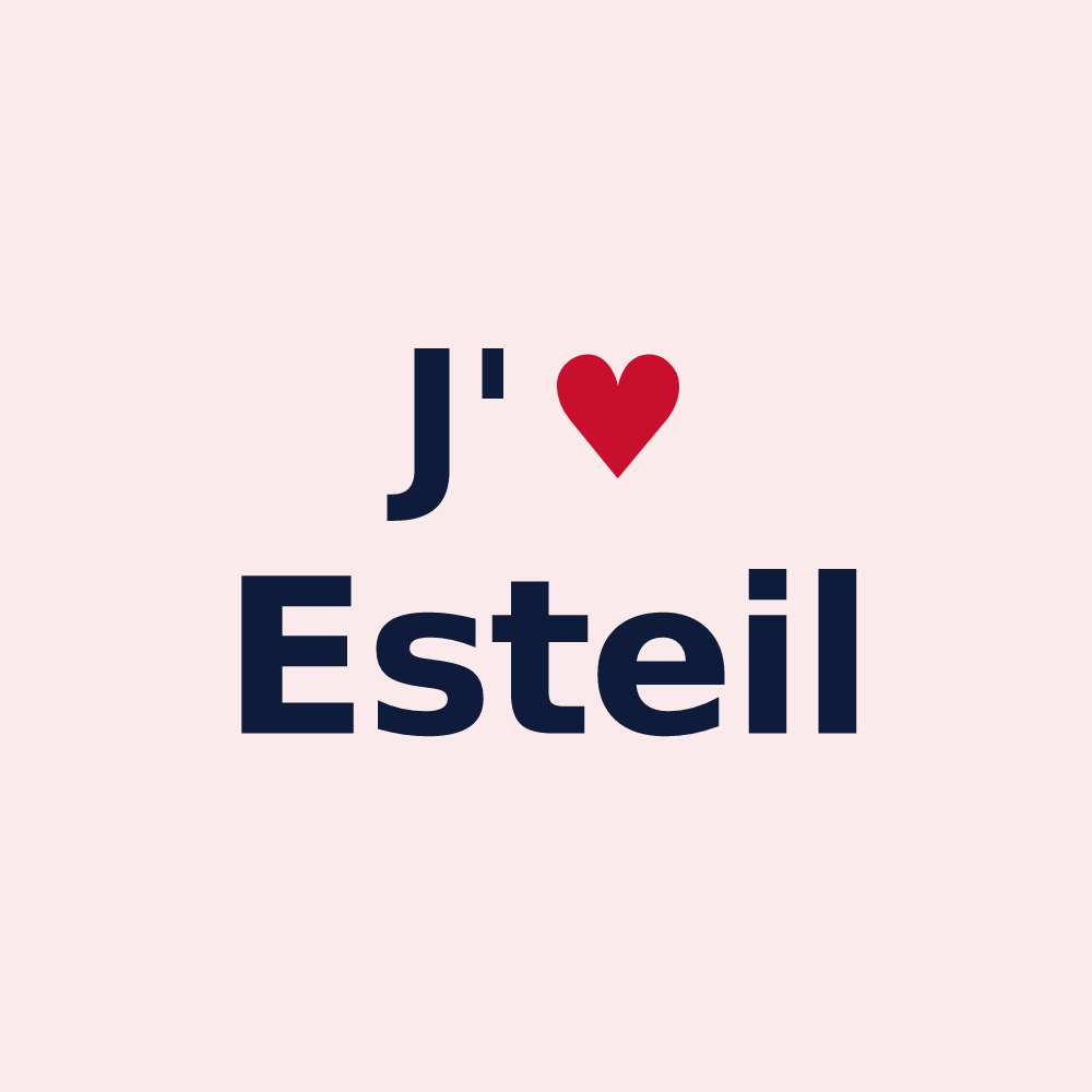 Magnet personnalisé Esteil — design J'aime Esteil
