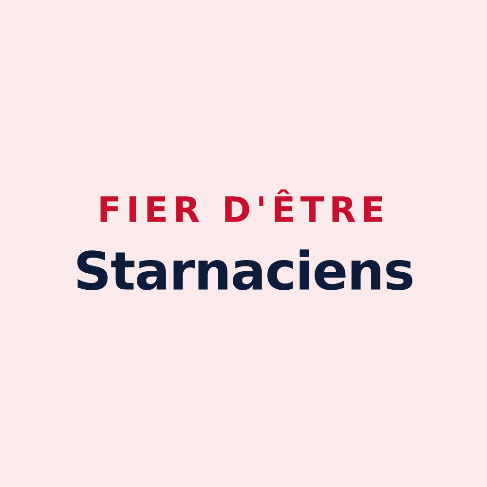 Magnet « Fier d'être Starnaciens » — design pour Esternay