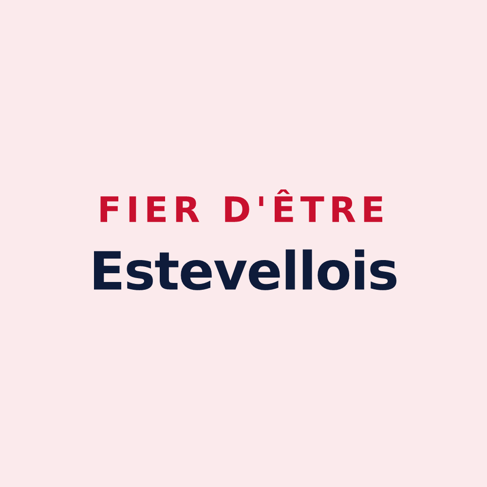 Magnet « Fier d'être Estevellois » — design pour Estevelles