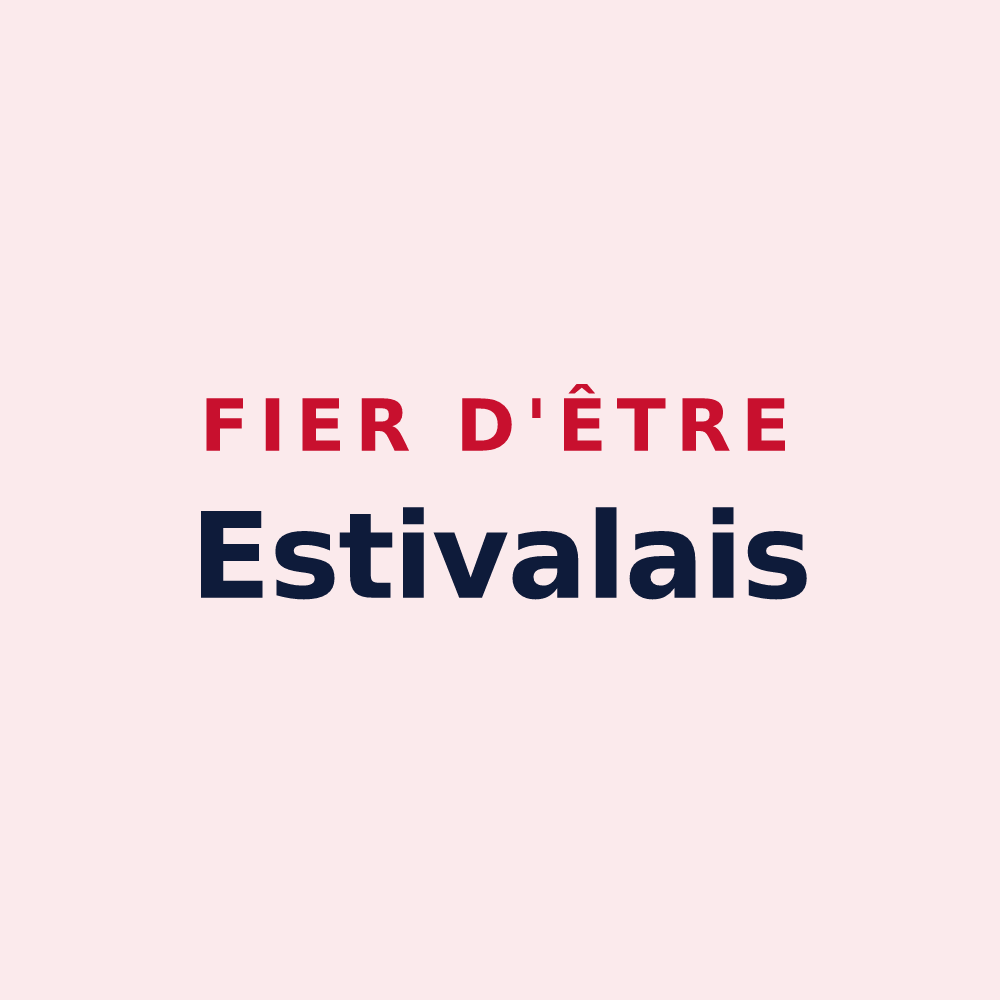Magnet « Fier d'être Estivalais » — design pour Estivals