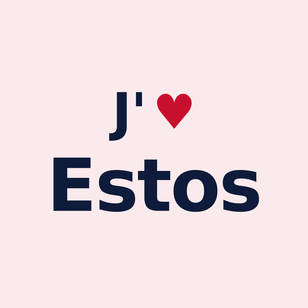 Magnet personnalisé Estos — design J'aime Estos